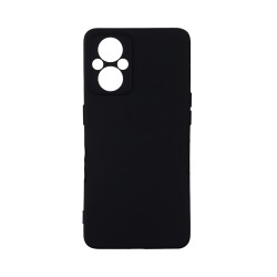 Capa de Silicone com Moldura de Câmera para Oppo Reno8 Lite Preto Capa de Silicone com Moldura de Câmera para Oppo Reno8 Lite Preto